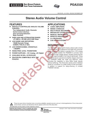 PGA2320IDWR datasheet  